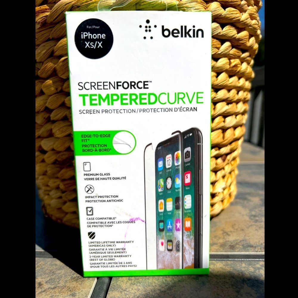 Brand New Belkin Screen Force Tempered Curve Screen Protector